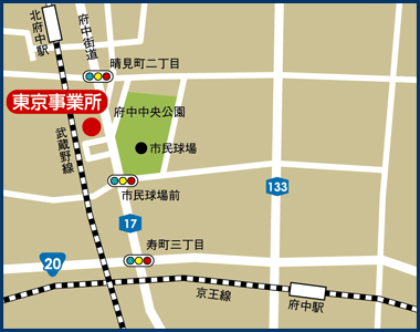 東京事業所地図